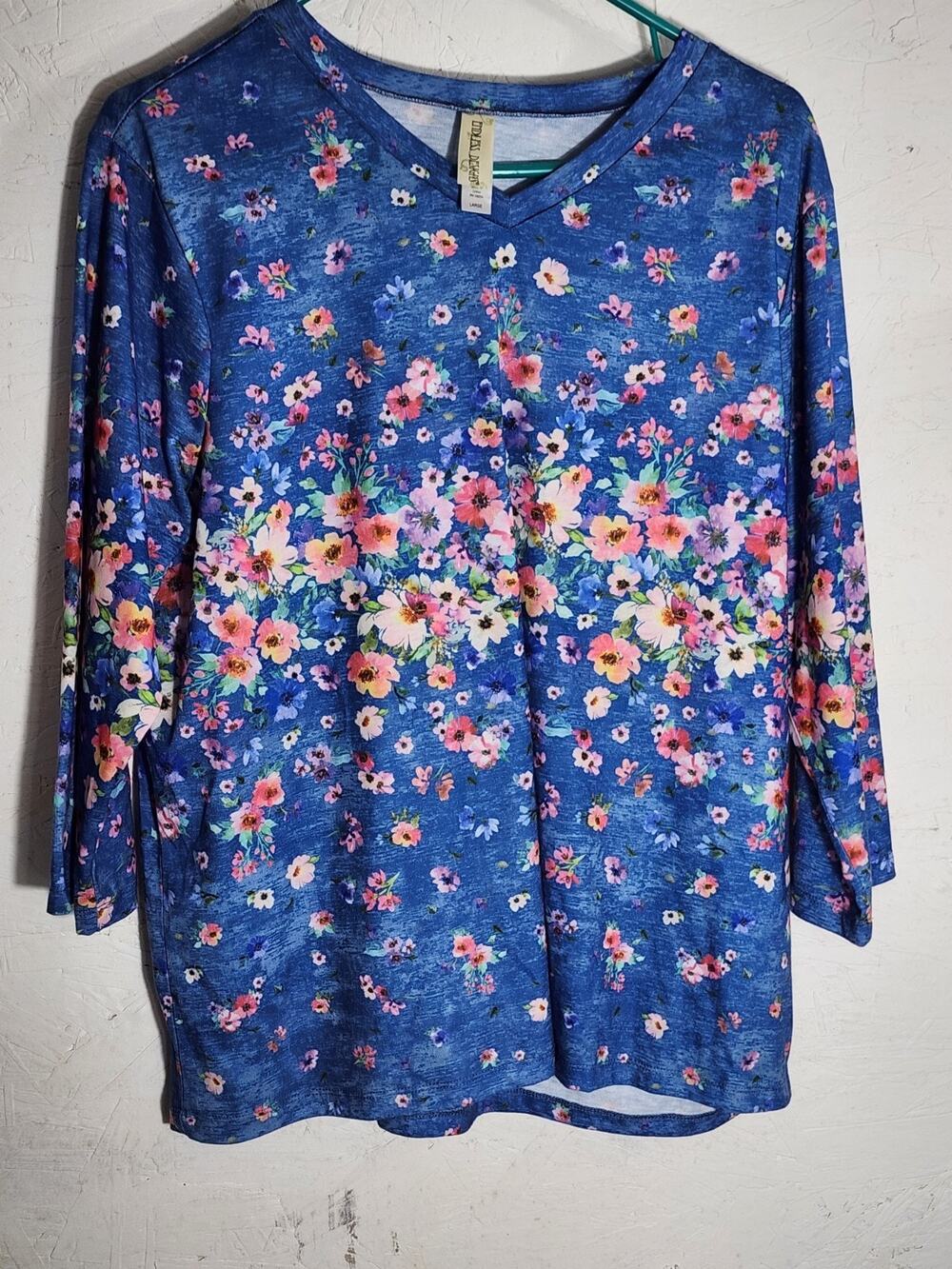 Endless Design Womens Blouse Floral Large